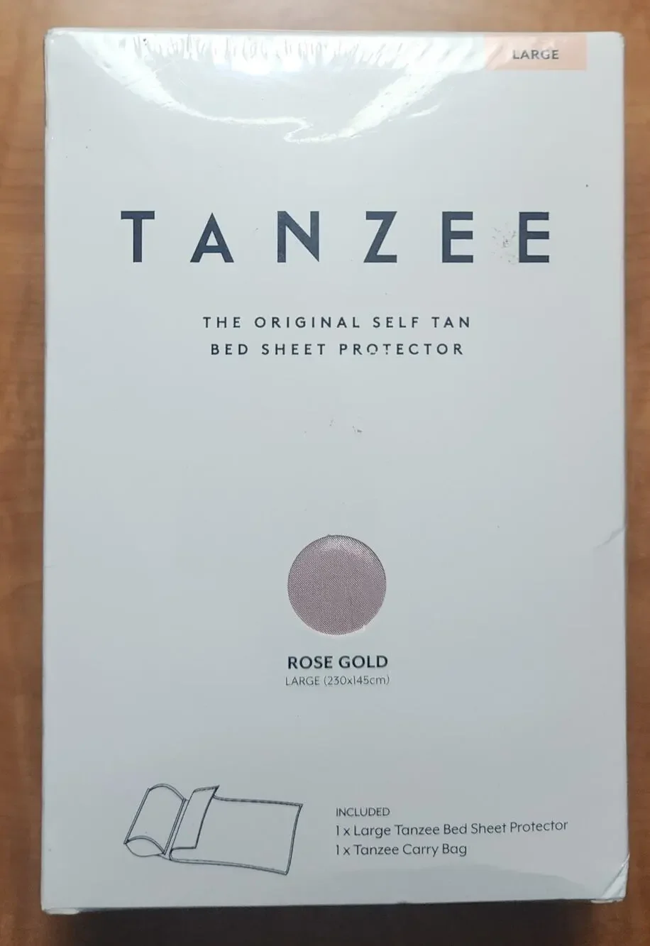 TANZEE Self Tan Bed Sheet Protector – Rose Gold – Large – NEW